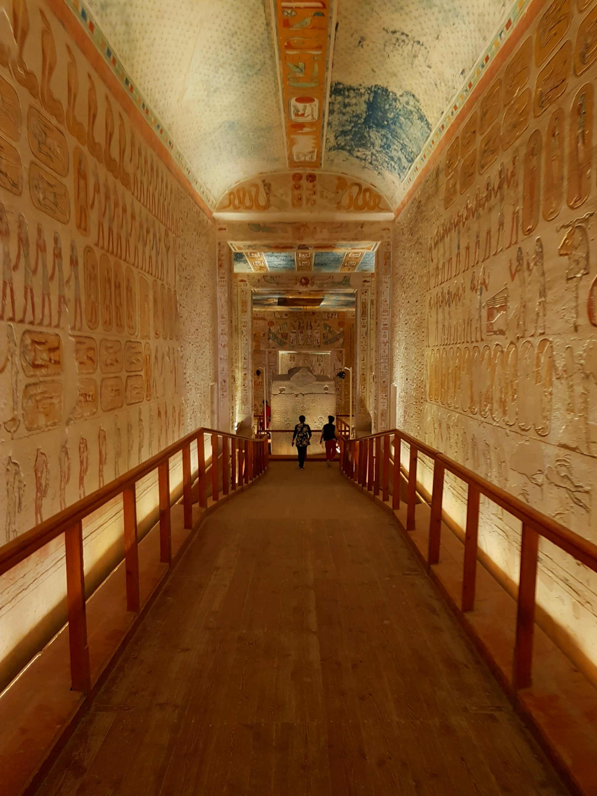 Intérieur d'une tombe de la Vallée des Rois