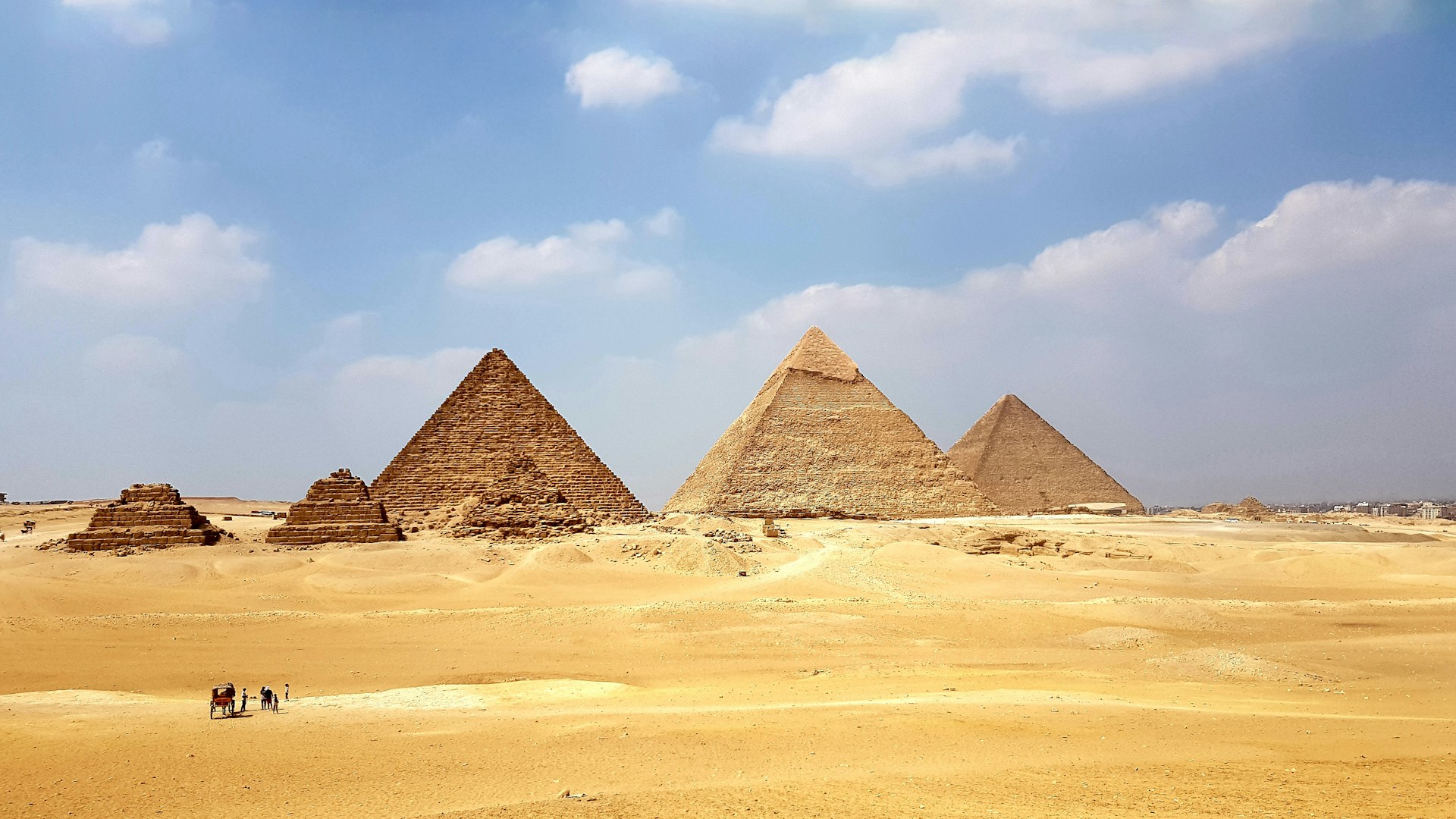 Pyramides de Gizeh et Sphinx